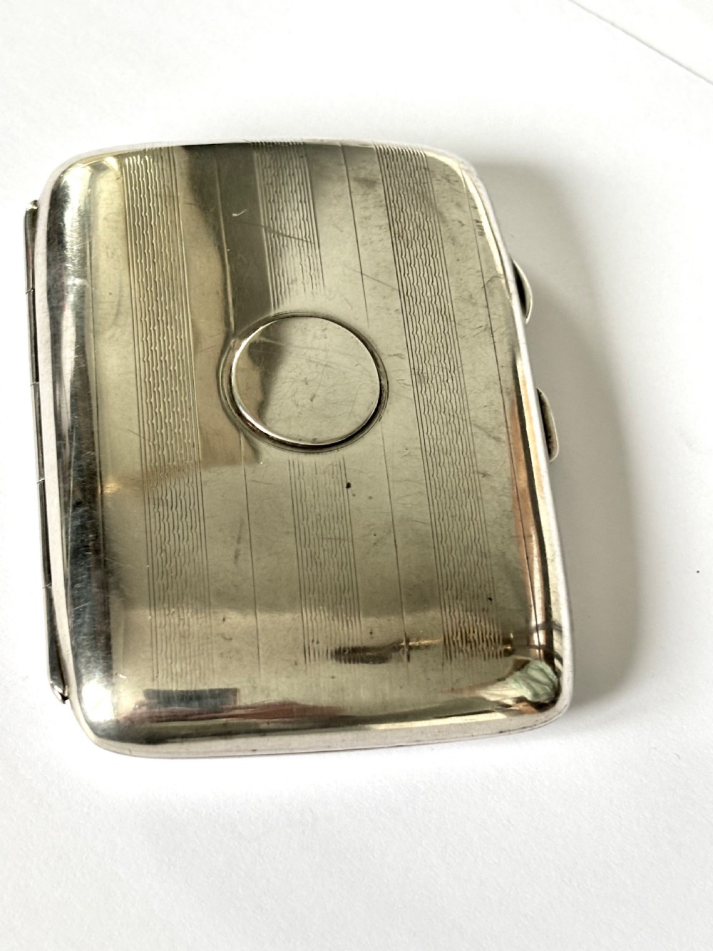 George V Silver Gilt Cigarette Cheroot Case JOSEPH GLOSTER Birmingham 1917 WWI View II