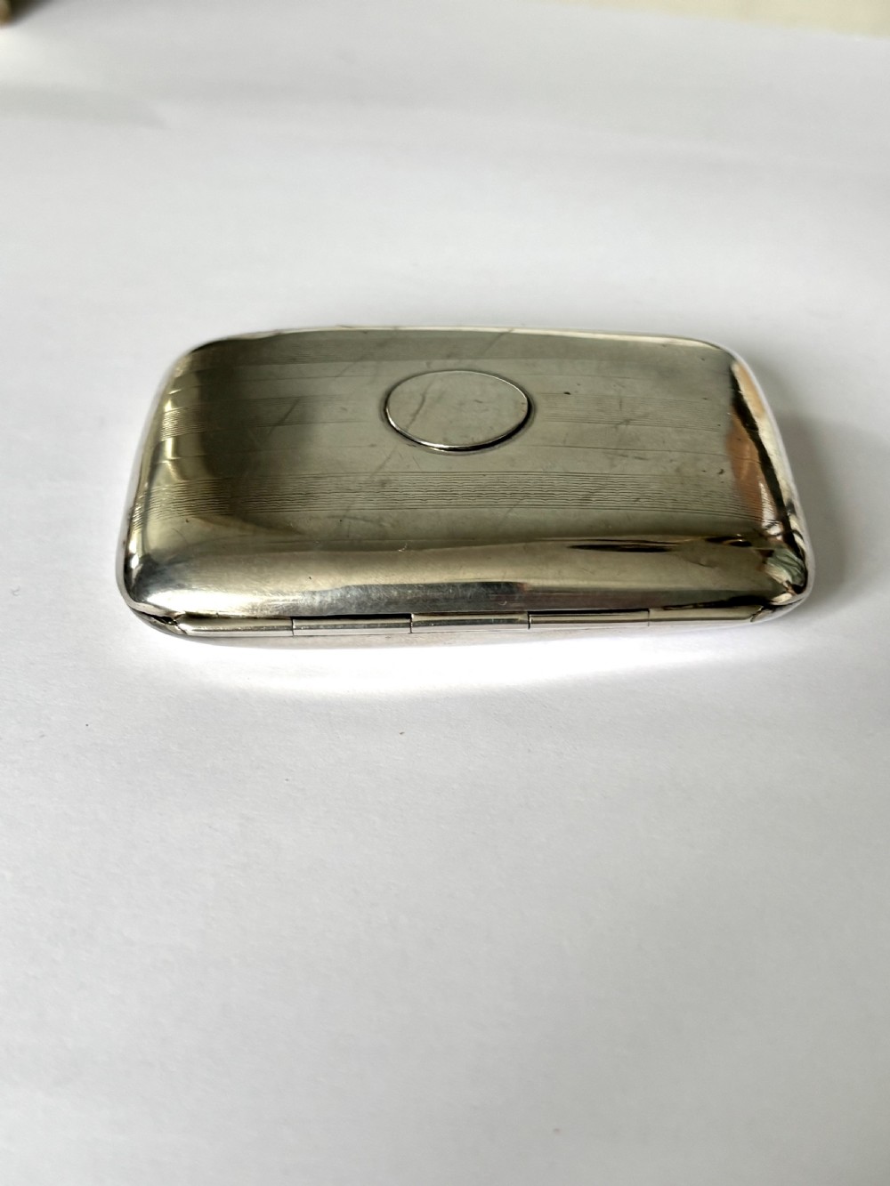 George V Silver Gilt Cigarette Cheroot Case JOSEPH GLOSTER Birmingham 1917 WWI View VIII