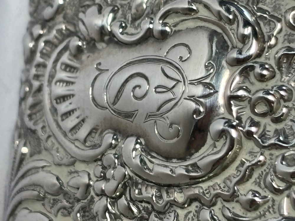 Antique Silver Dressing Table Trinket Box GOLDSMITHS & SILVERSMITHS London 1924 View XIV
