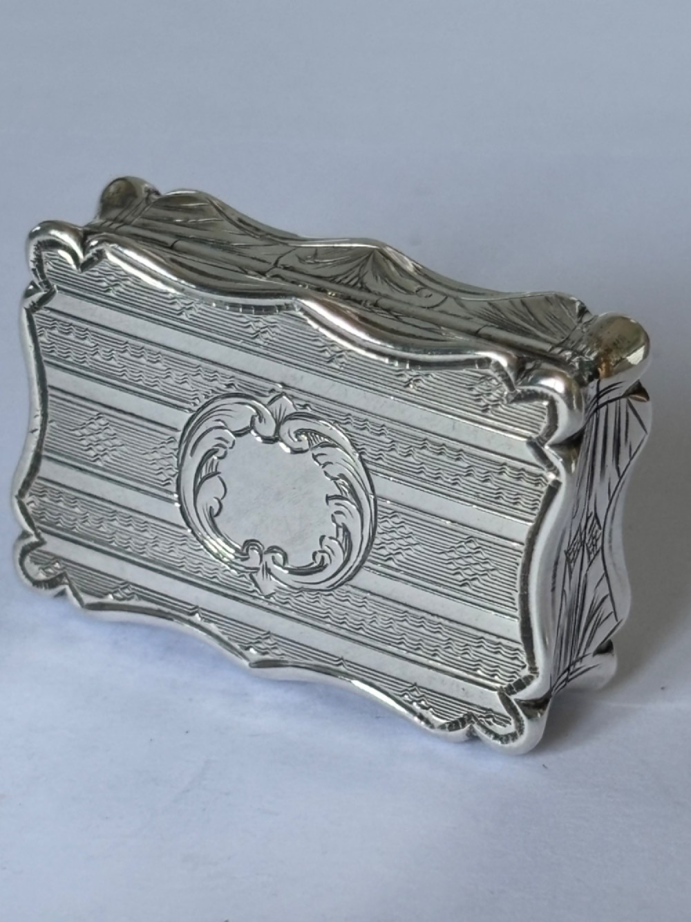 Antique Silver Gilt Victorian Vinaigrette Birmingham 1857 Edward Smith