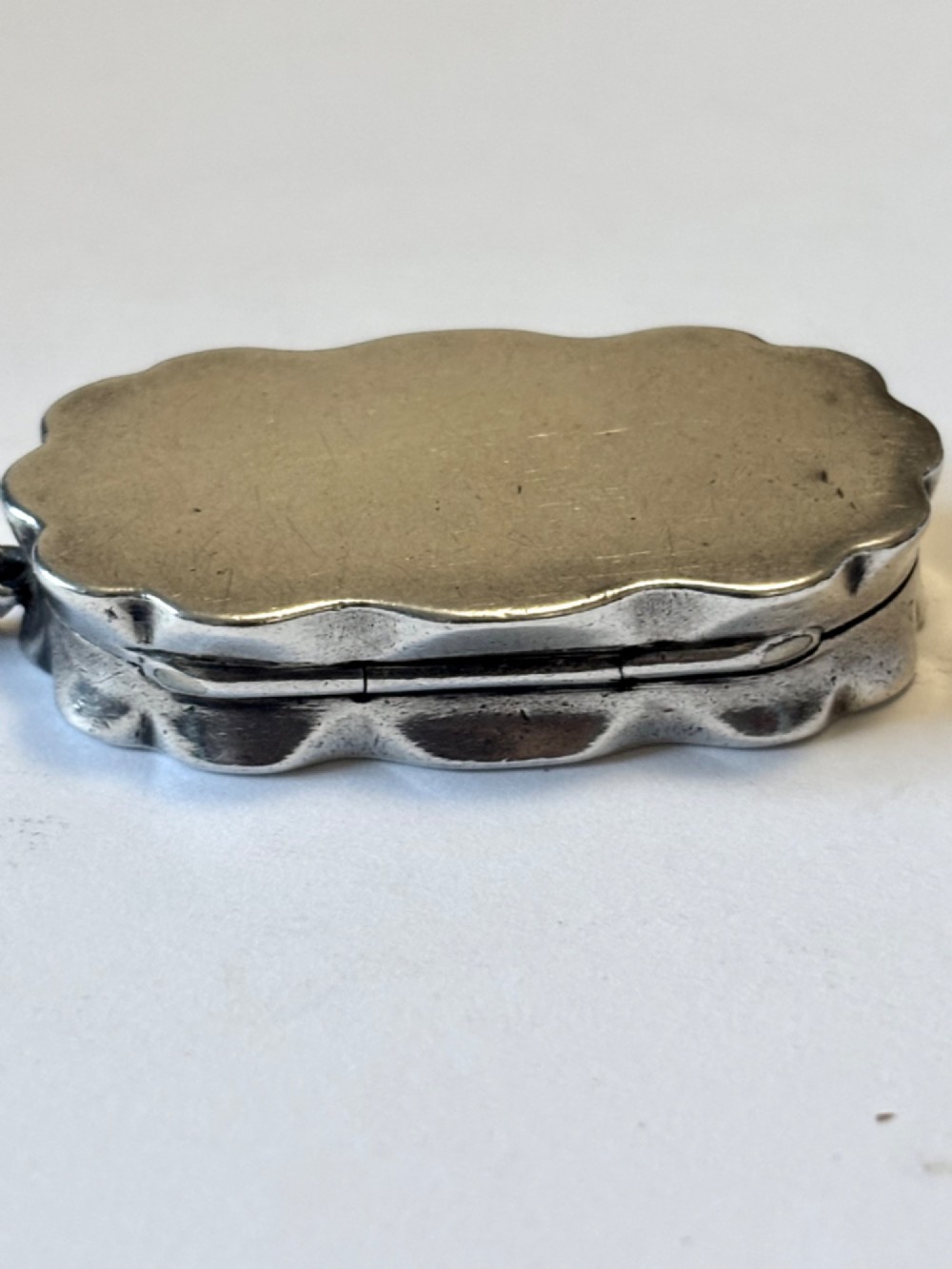 Victorian Silver Gilt Vinaigrette Bham 1897 Deakin Francis Diamond Jubilee Year View X