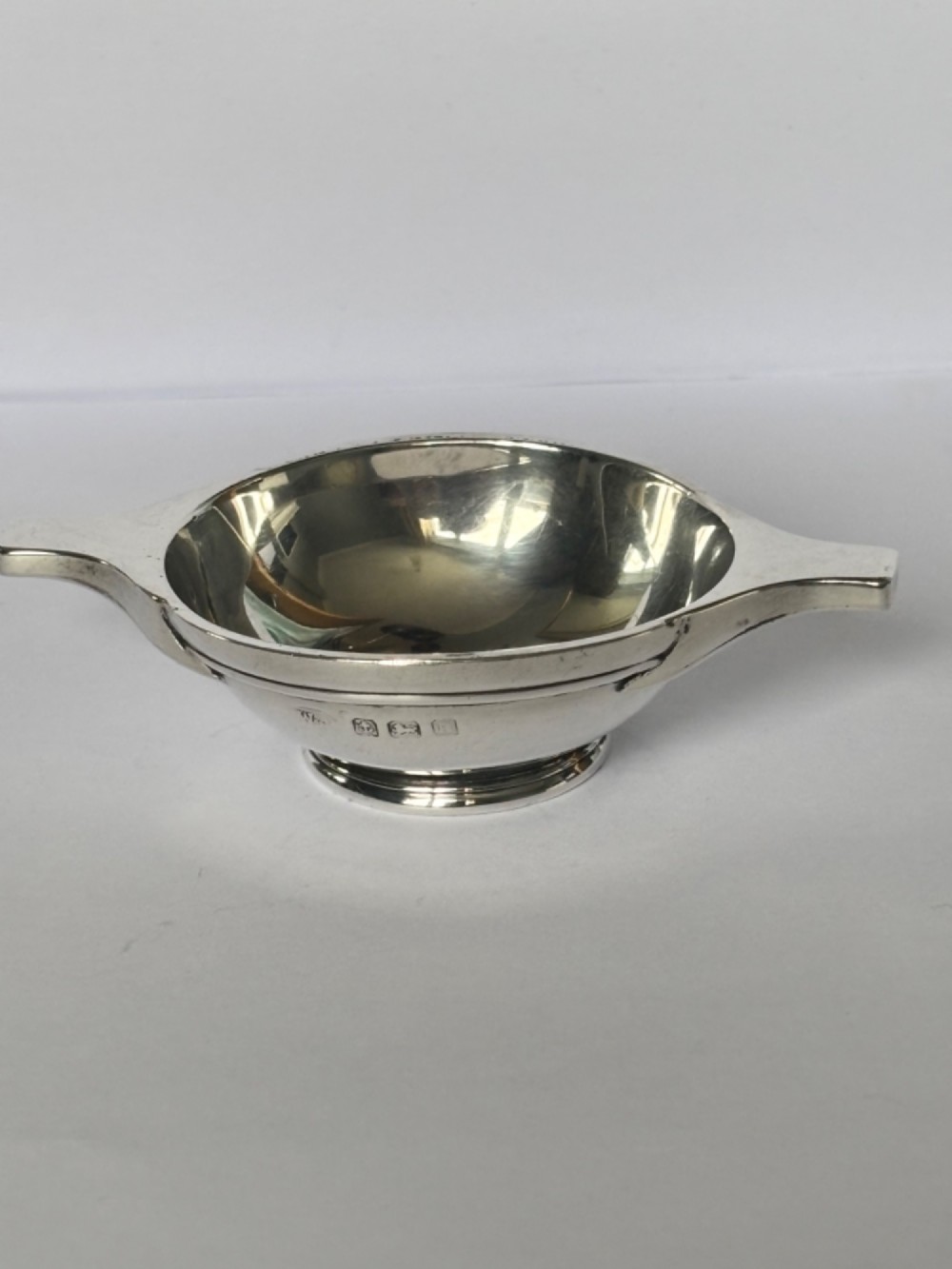 Edwardian Small Sterling Silver Quaich, Birmingham 1909 William Aitken View III