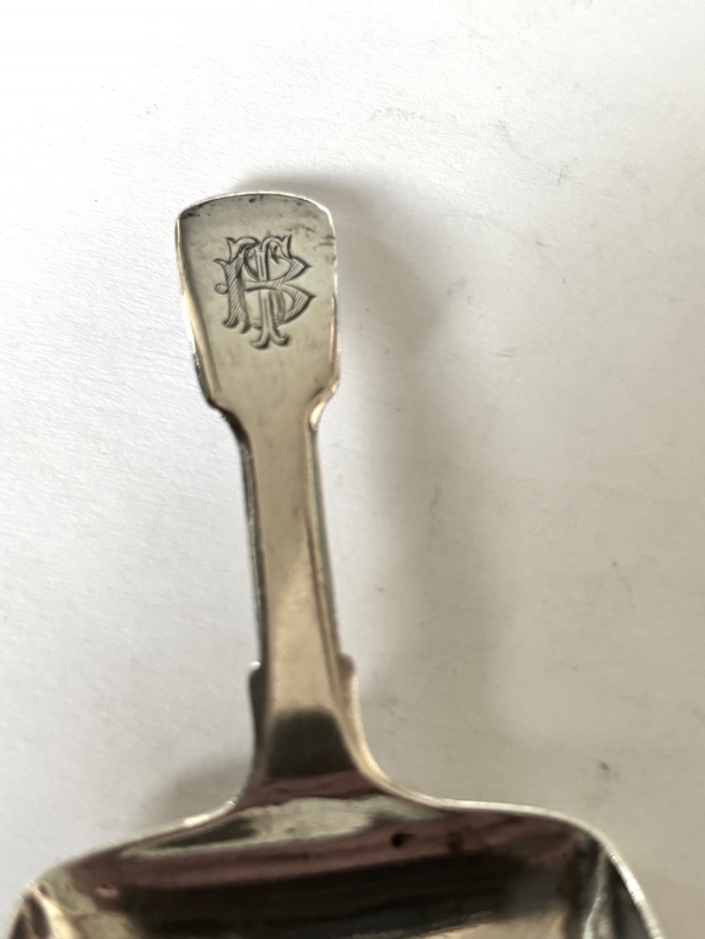 Victorian Silver Caddy Spoon Yapp & Woodward Birmingham 1844 View V