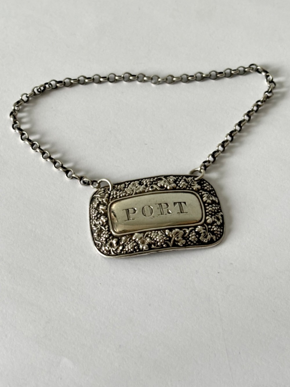 William IV Silver PORT Decanter Bottle Label Taylor & Perry Bham 1836