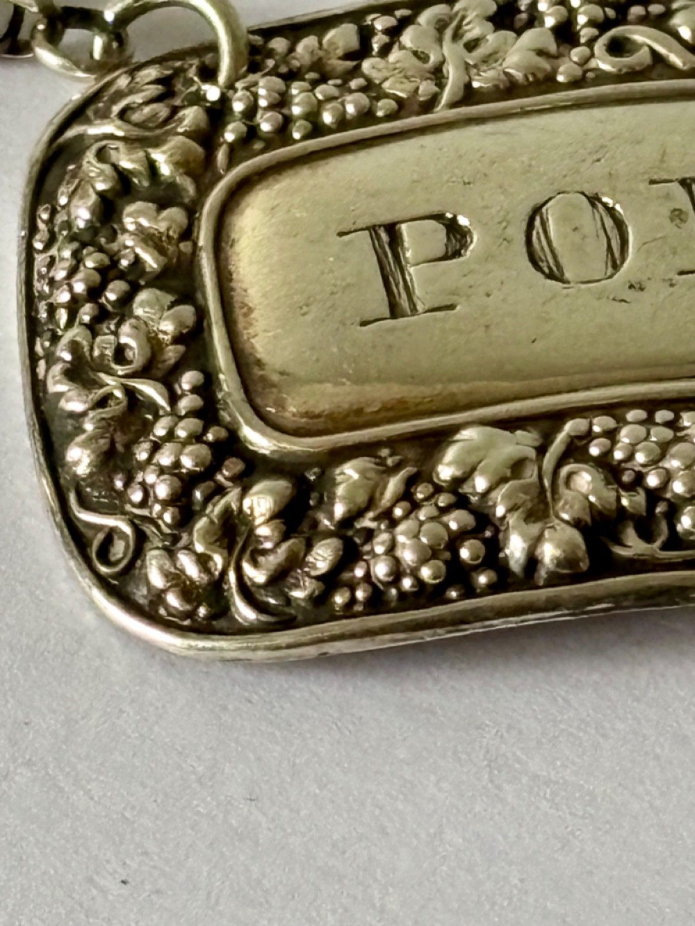 William IV Silver PORT Decanter Bottle Label Taylor & Perry Bham 1836 View V