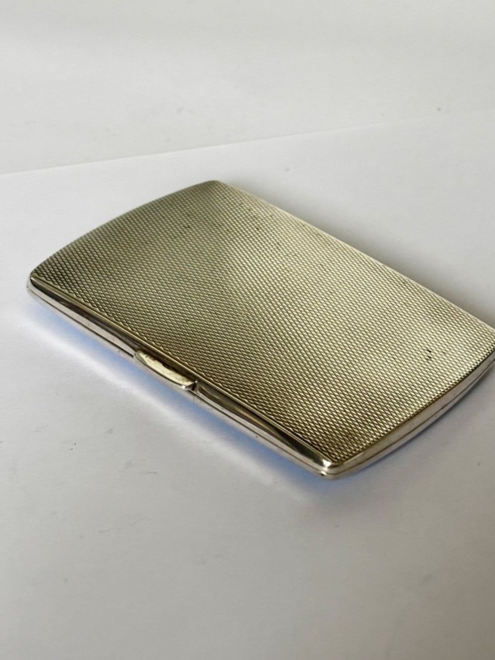 ART DECO Silver & Blue Enamel SUNBURST Cigarette Case DEAKIN & FRANCIS 1937 View VIII