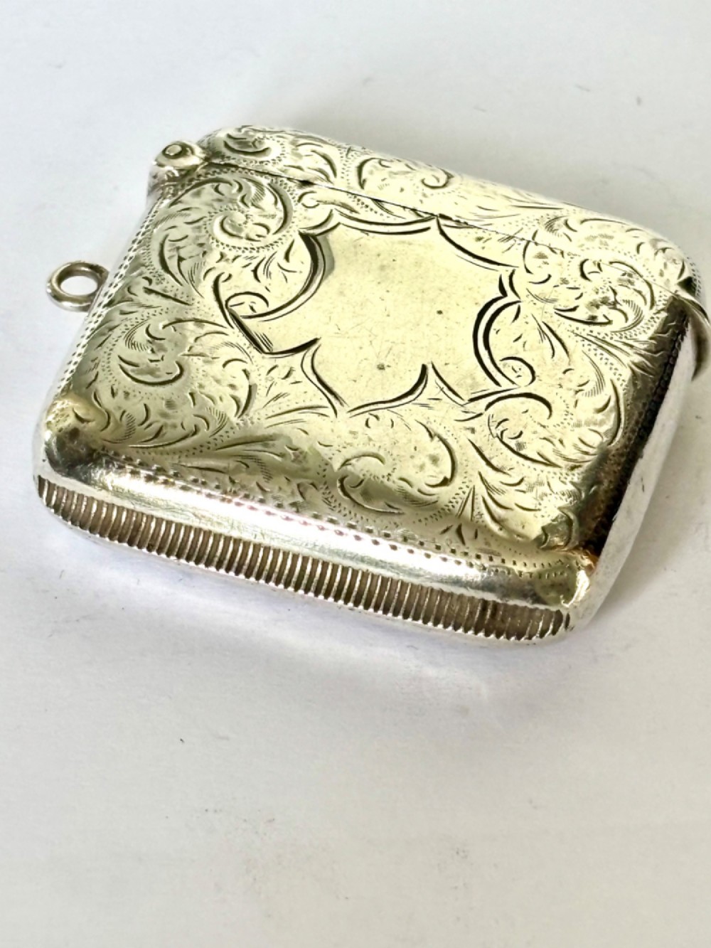 Antique George V Silver Vesta Case ROBERT CHANDLER Birmingham 1911 33g