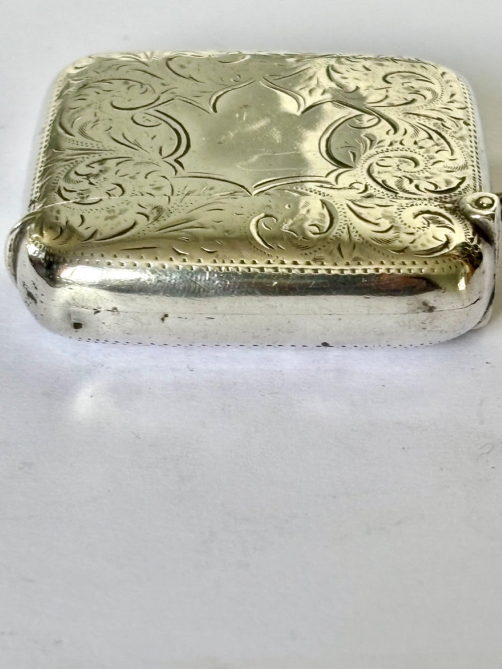 Antique George V Silver Vesta Case ROBERT CHANDLER Birmingham 1911 33g View IV