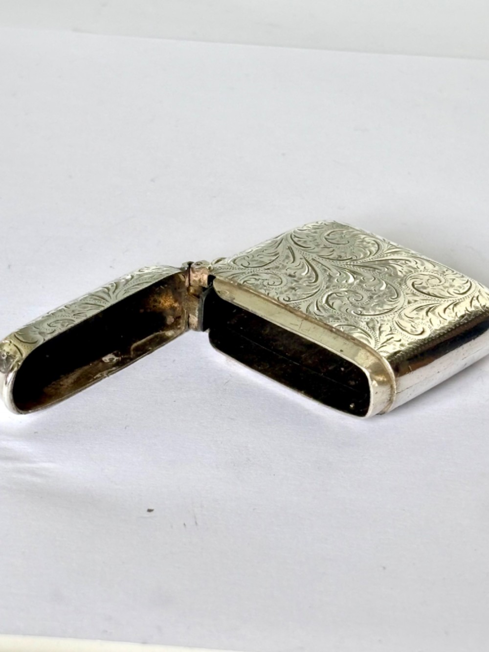 Antique George V Silver Vesta Case ROBERT CHANDLER Birmingham 1911 33g View VII