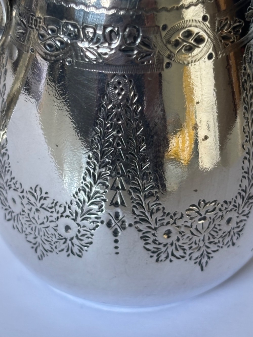 Victorian Silver Sparrow Beak Milk Cream Jug HENRY HOLLAND London 1878 View V