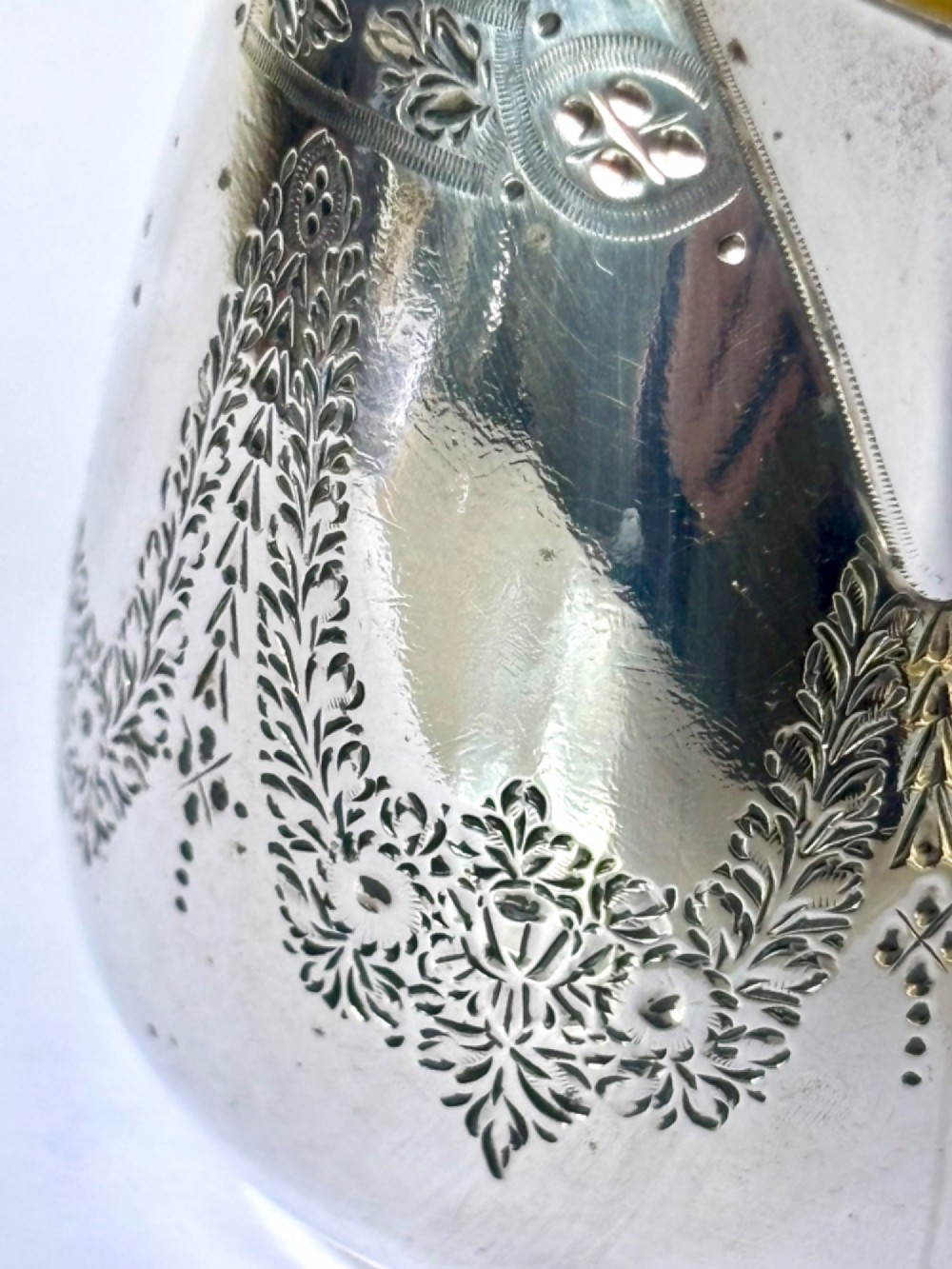 Victorian Silver Sparrow Beak Milk Cream Jug HENRY HOLLAND London 1878 View X