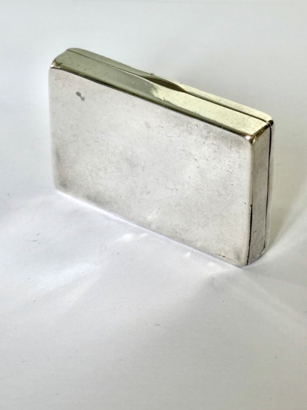 Antique Silver Victorian Snuff Box JAMES WALTER TIPTAFT Birmingham 1891 View V