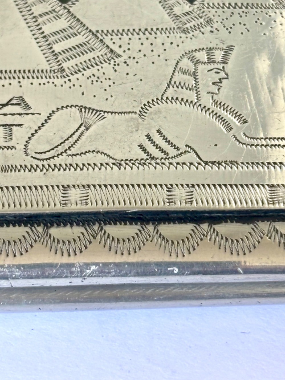 WWII POW North AFRICA EGYPT Aluminium Cigarette Case MOSQUE SPHINX LILI MARLEEN View X