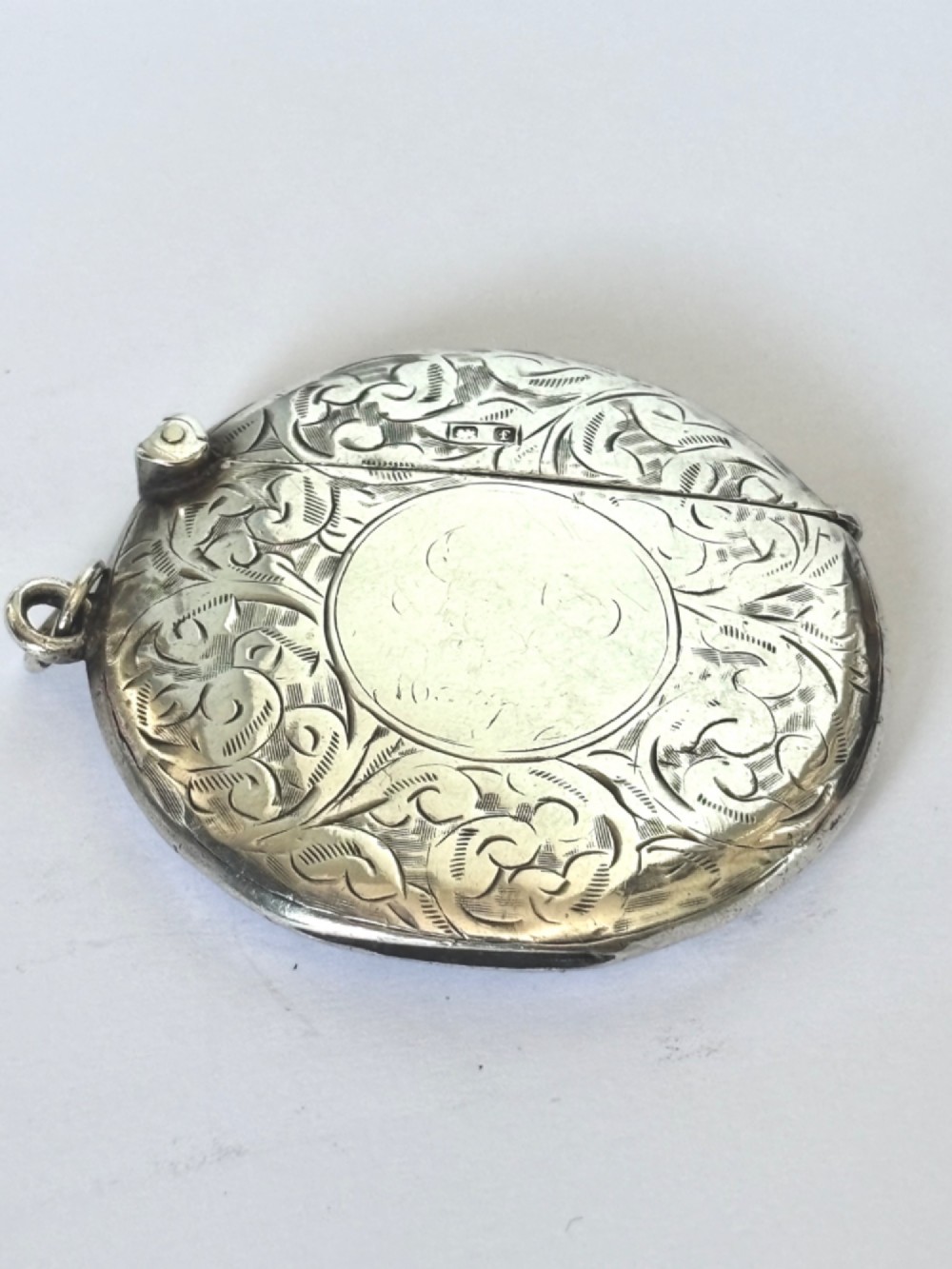 Antique Edwardian Silver Vesta Case SYDNEY & Co Birmingham 1905 View II