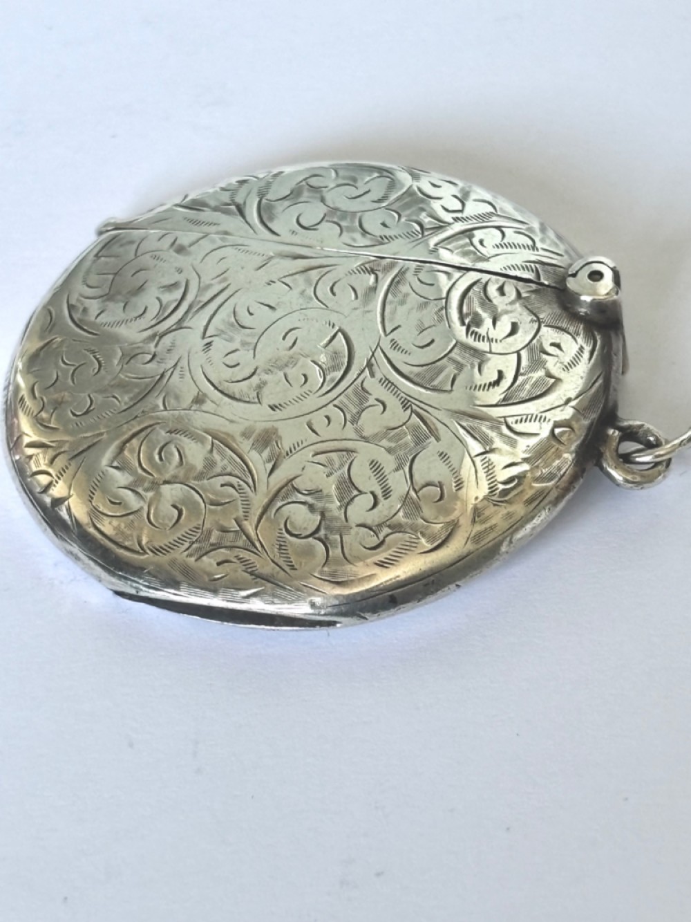 Antique Edwardian Silver Vesta Case SYDNEY & Co Birmingham 1905 View III