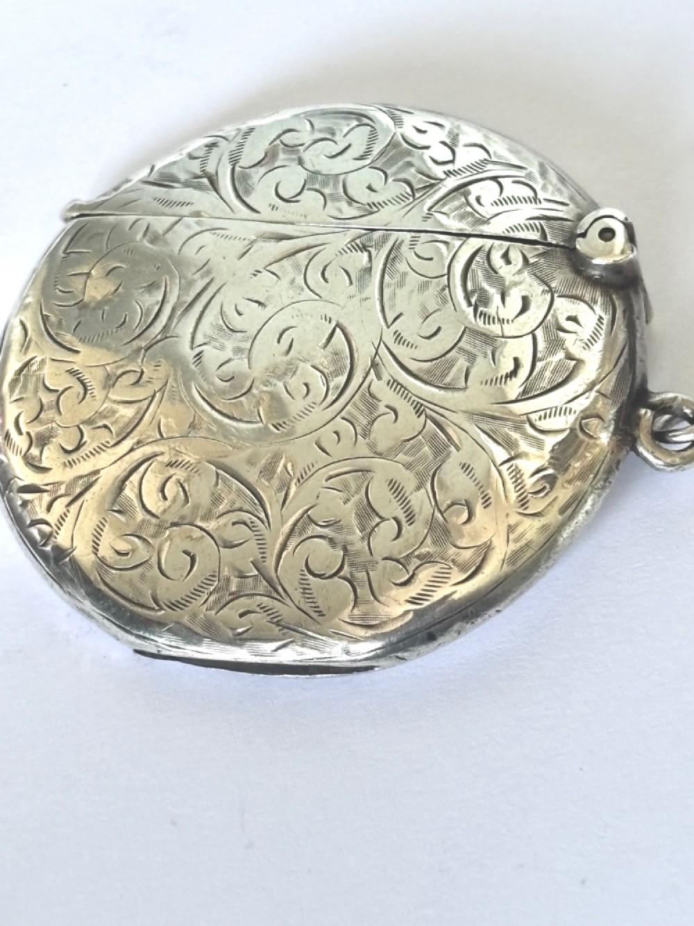 Antique Edwardian Silver Vesta Case SYDNEY & Co Birmingham 1905 View IV