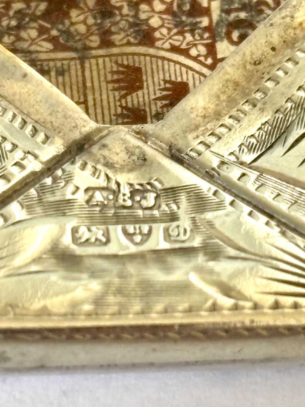 Antique Edwardian Solid Silver Envelope Stamp Case CHESTER 1904 AE JENKINS View V