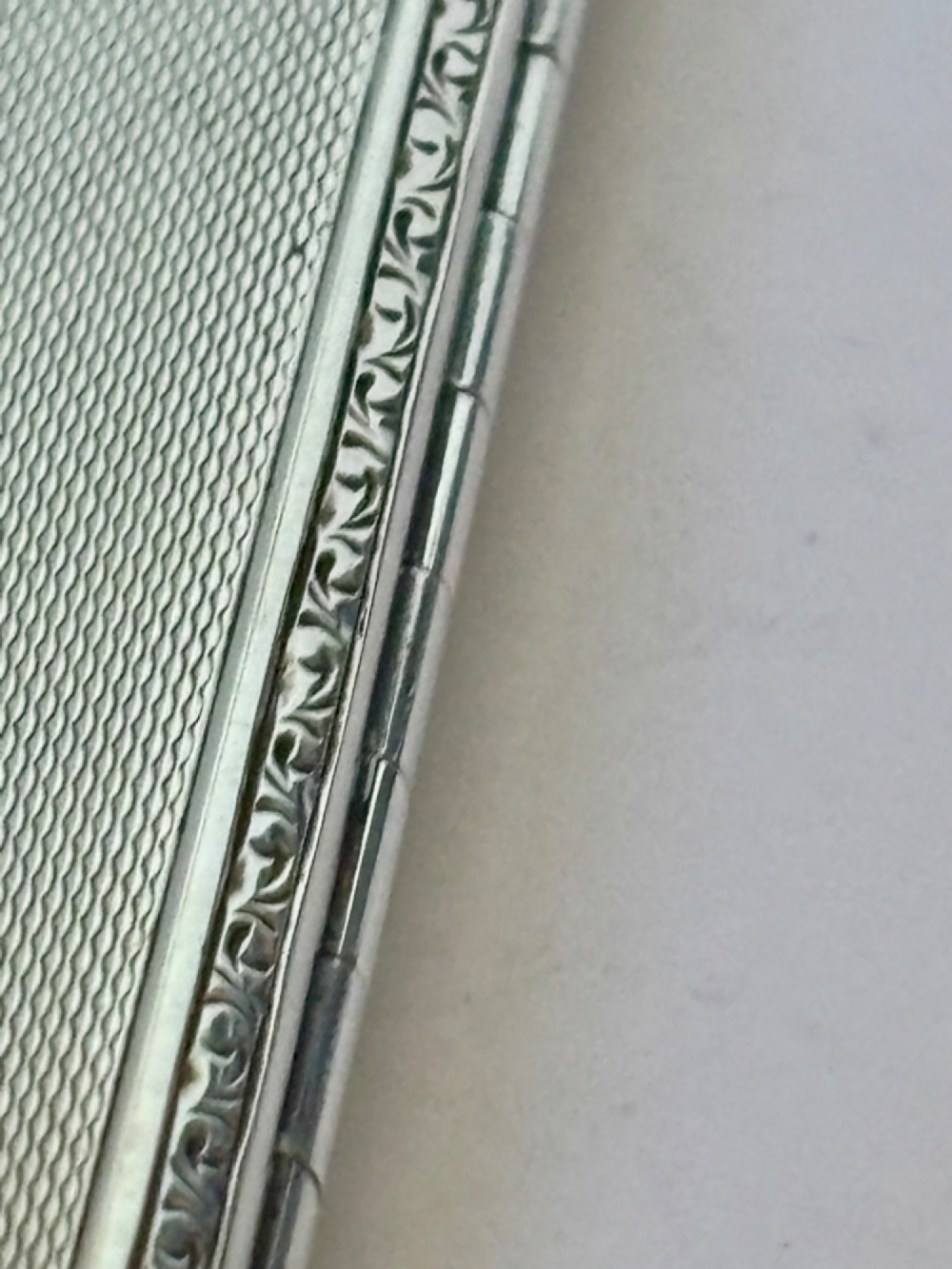 Antique Silver Gilt Guilloche Enamel Cigarette Cheroot Case CORN FLOWERS 1905 View VII