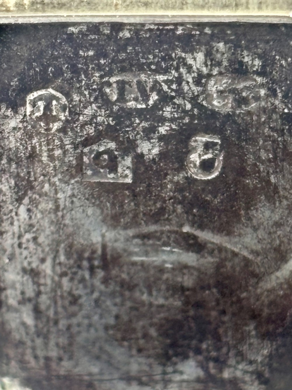 An 18th-century Georgian sterling silver pocket snuff box featuring canted corners and a flush integrated hinge. View VII