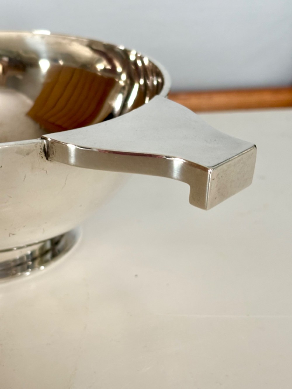 LARGE SCOTTISH SILVER QUAICH HAMILTON & INCHES EDINBURGH 1920 24cm 9.5inch 358g View X