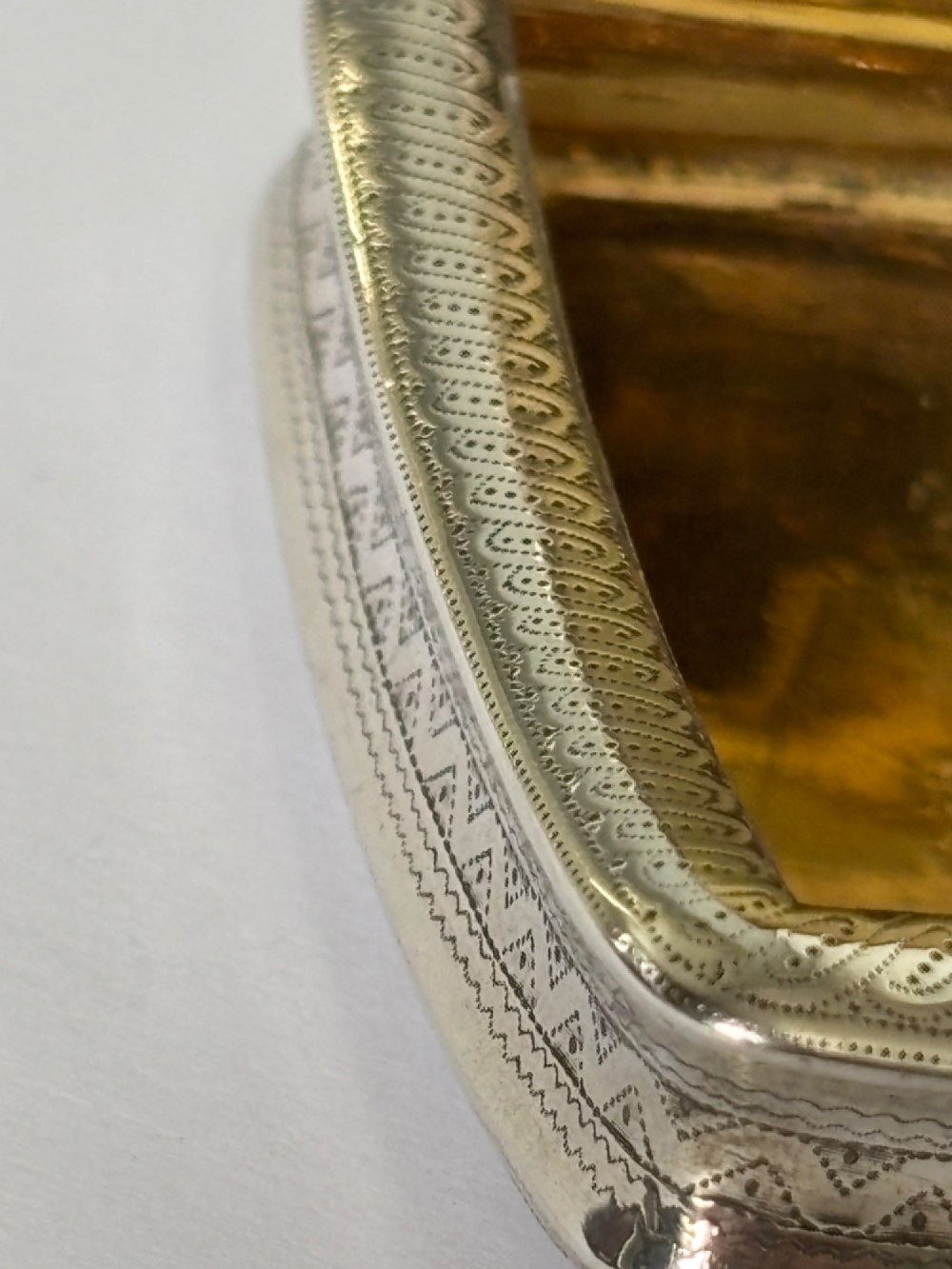 EXQUISITE George III Silver Gilt Snuff Box JOHN THROPP Birmingham 1816 GEORGIAN View IX