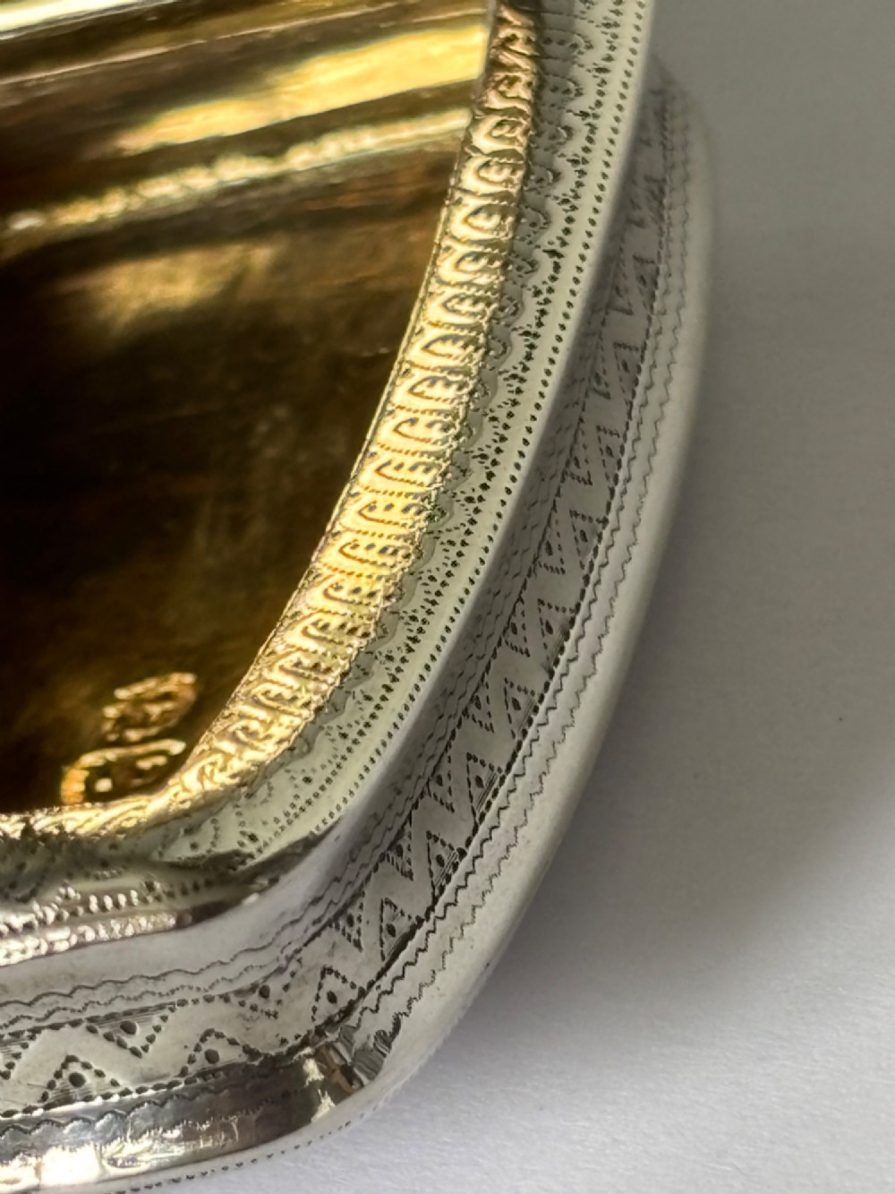EXQUISITE George III Silver Gilt Snuff Box JOHN THROPP Birmingham 1816 GEORGIAN View X