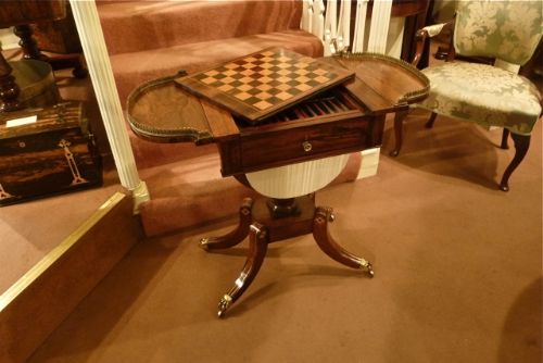 Fine Regency Work/sewing/games Table