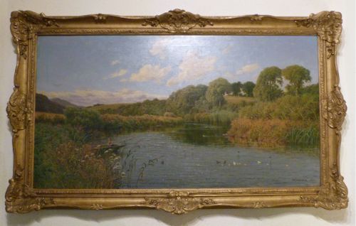 A Large English Landscape: Oil on Canvas