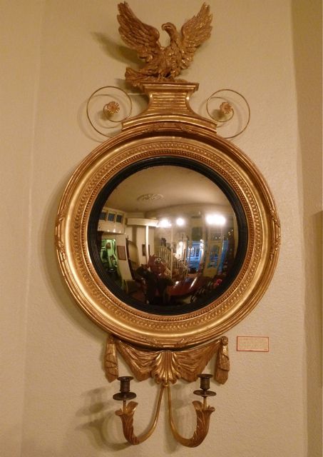 Fine Regency Gilt Convex Mirror