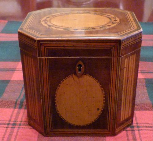 Good Inlaid Georgian Tea Caddy