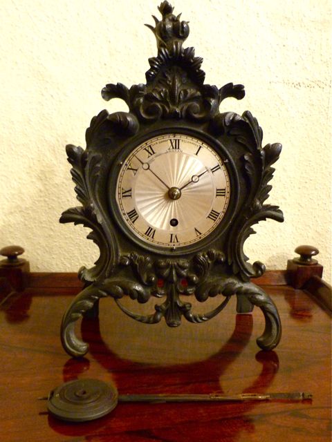 English Fusee Mantle Clock