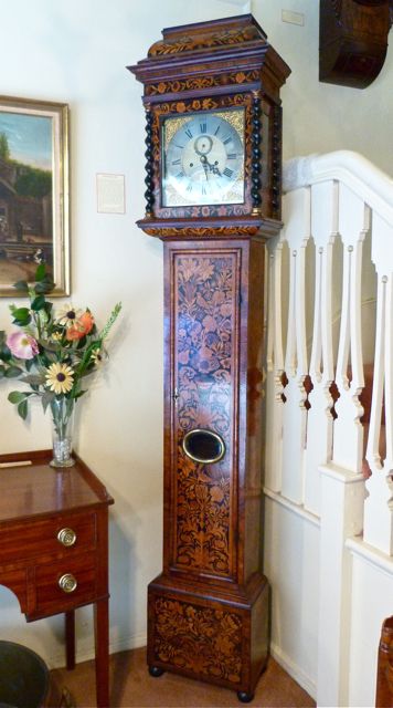 18th Century English Marquetry Longcase Clock