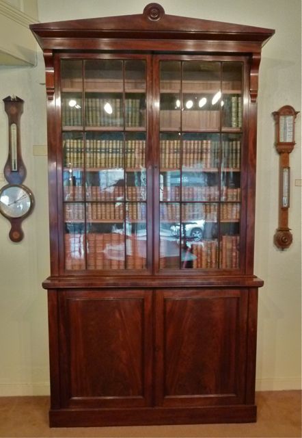 Regency Mahogany Library Bookcase