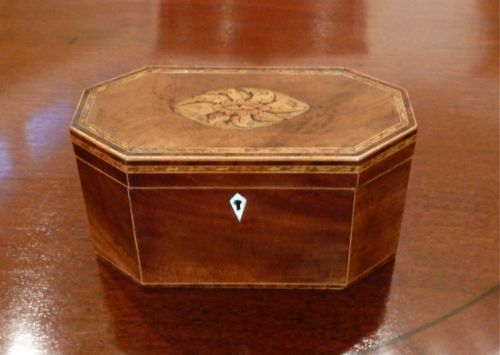 George III Inlaid Tea Caddy