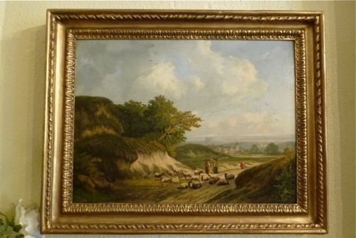 A Fine Continental Oil on Panel