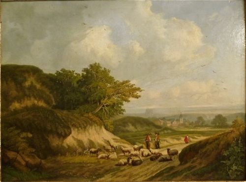 fig 1. A FINE CONTINENTAL OIL ON PANEL