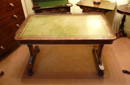 Rosewood Library Writing Table by Gillows