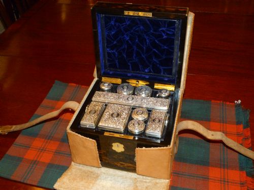 A Rare Betjemann Coromandel-wood Dressing/jewellery Case in Unused Condition with Original Leather Case.