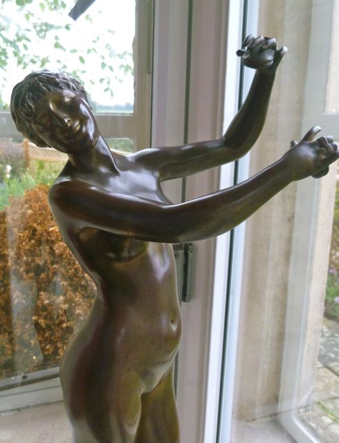 A Statuesque German Bronze Nude