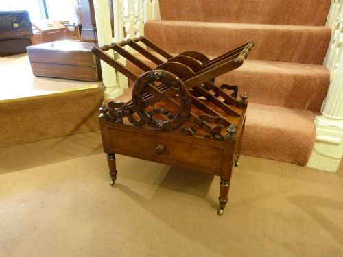 Regency Mahogany "X" Frame Canterbury
