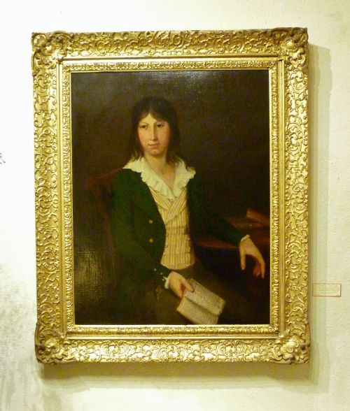 An Unusual 19th Century Portrait Oil on Canvas