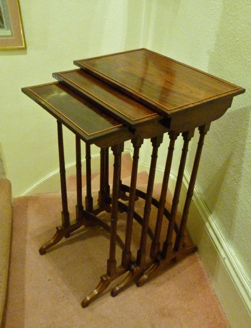 A Fine Nest of Three Regency Tables