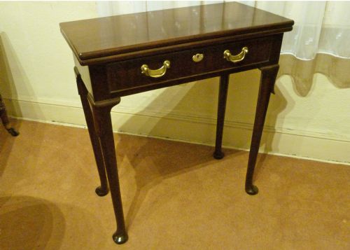 A Small George II Solid Cuban Mahogany Tea Table