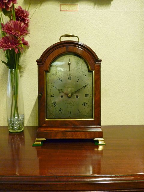 Small Late 18th Century Mahogany Bracket Clock