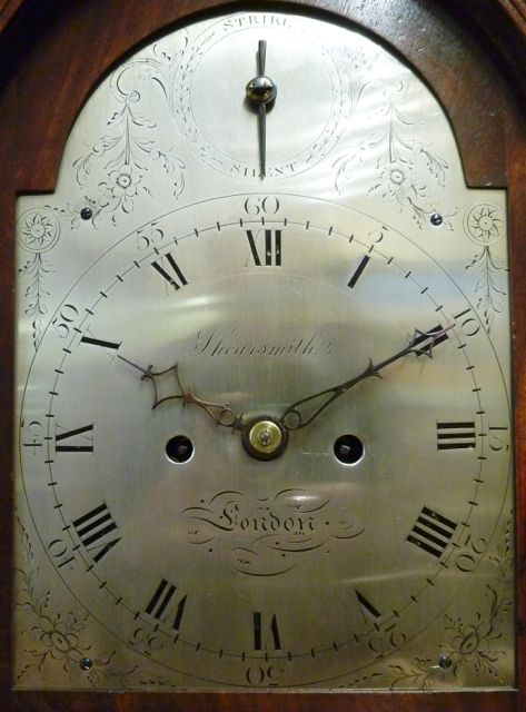 fig 1. SMALL LATE 18th CENTURY MAHOGANY BRACKET CLOCK