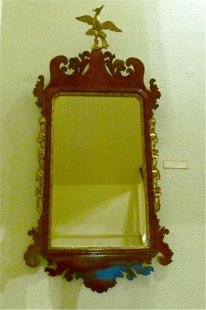 Chippendale Period Mahogany Fretwork Mirror