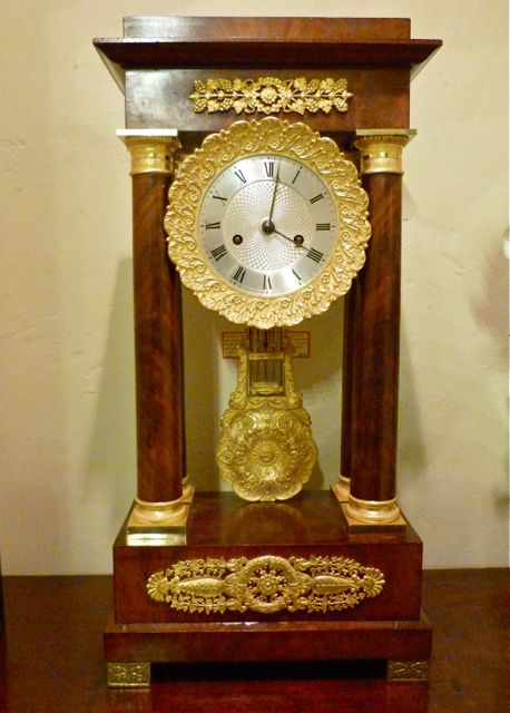 A Very Impressive French Mahogany Mantel Clock
