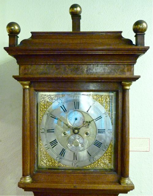 fig 1. AN ATTRACTIVE OAK 8-DAY LONGCASE CLOCK