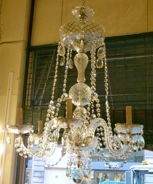 Wonderful Pair of Cut-glass Chandeliers