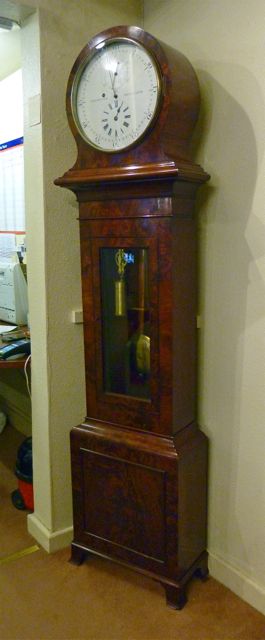 fig 1. EARLY VICTORIAN MAHOGANY LONGCASE REGULATOR